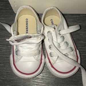 Toddler Size 3 white converse